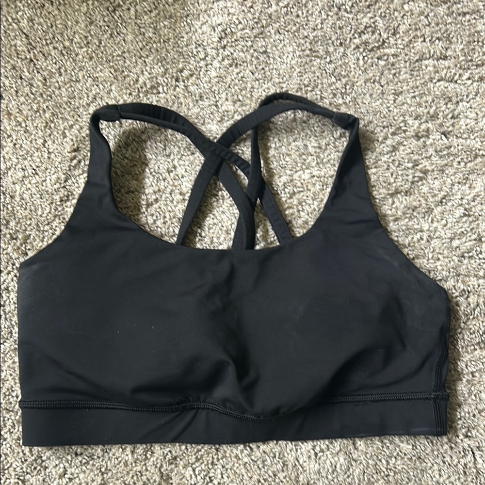 Black Lulu Lemon Sports Bra